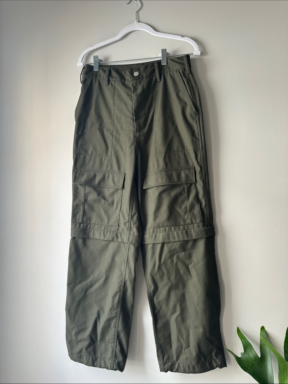 OAK + FORT Green Cargo Pants